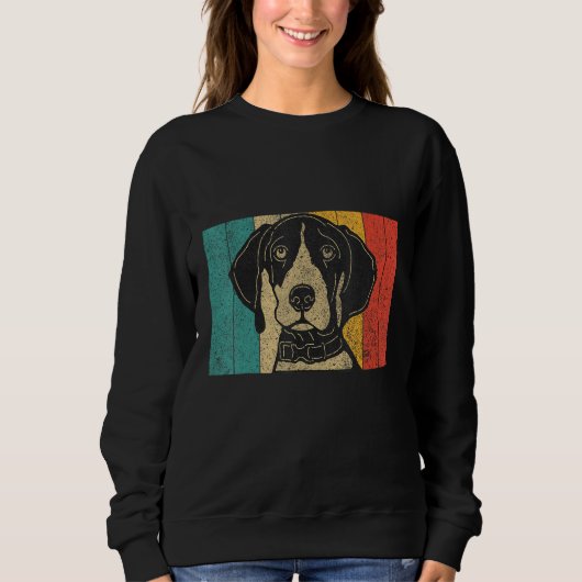 Sweatshirt Pointer Design Vintage German Shorthaired Pointer  (Devant)