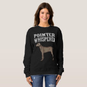 Sweatshirt Pointer Whisperer Chien (Devant entier)