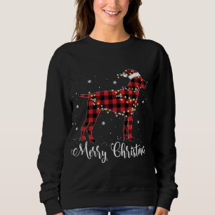 Sweatshirt Pointeur roux allemand à cheveux courts Joyeux Noë