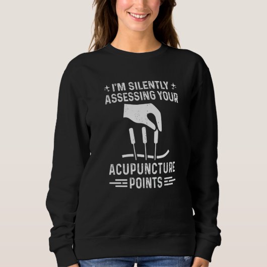 Sweatshirt Points d'acupuncture Points du corps pour la méde (Devant)