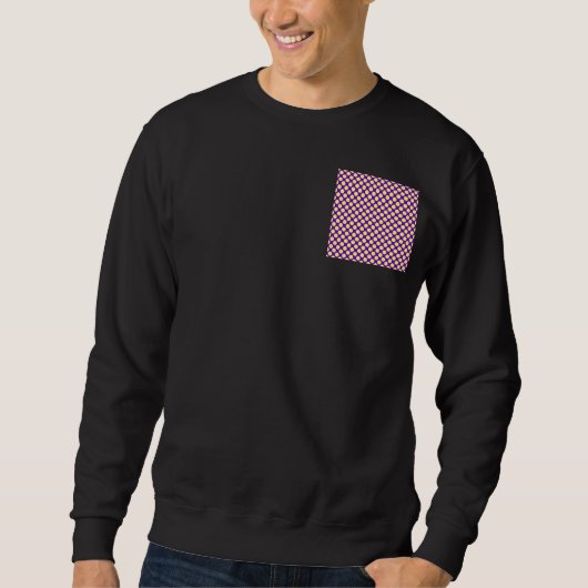 Sweatshirt Points jaunes sur fond violet STaylor (Devant)