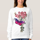 Sweatshirt Pois doux et papillon (Devant)