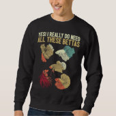 Sweatshirt Poisson Aquarium Poisson Addiction Betta Poisson (Devant)