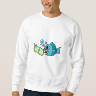 Sweatshirt Poisson avec billet de banque