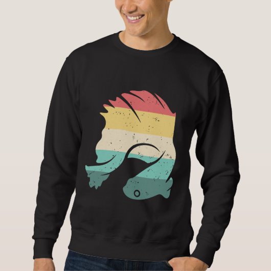 Sweatshirt Poisson Betta vintage (Devant)