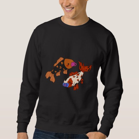 Sweatshirt Poisson binaire (Devant)