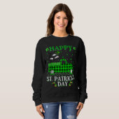 Sweatshirt Poisson Buffalo Plaid Camion vert Orca Fish St Pat (Devant entier)