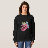 Sweatshirt Poisson carnivore (Devant entier)