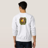 Sweatshirt Poisson clown en anémone vert. Conception photogra (Dos entier)