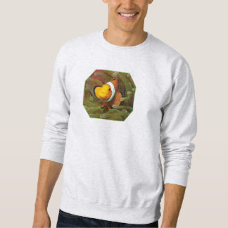 Sweatshirt Poisson clown en anémone vert. Conception photogra