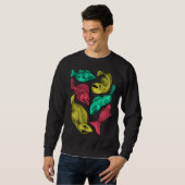 Sweatshirt Poisson couleur (Devant entier)