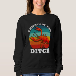 Sweatshirt Poisson-Crawfish Poulet De L'Épicerie Cajun Ditch