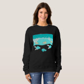 Sweatshirt Poisson Dans L'Océan (Devant entier)
