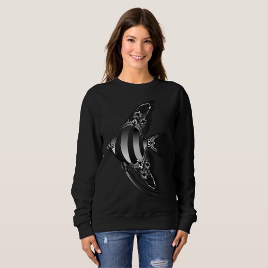 Sweatshirt Poisson dentelle (Devant entier)