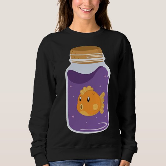 Sweatshirt Poisson d'or Soda aux raisins (Devant)