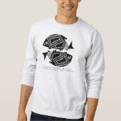 Sweatshirt Poisson Double, Mimbres Poterie Design T-shirt (Devant)