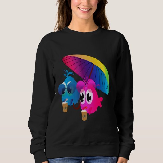 Sweatshirt Poisson duple (Devant)