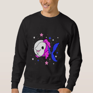 Sweatshirt Poisson Genderfluide dans l'espace Fierté Genderfl