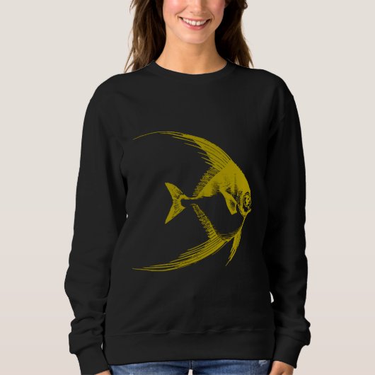 Sweatshirt Poisson jaune (Devant)