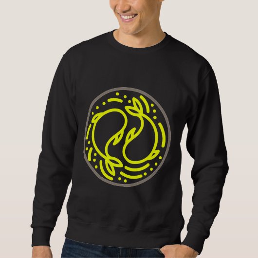 Sweatshirt Poisson jaune Yang (Devant)
