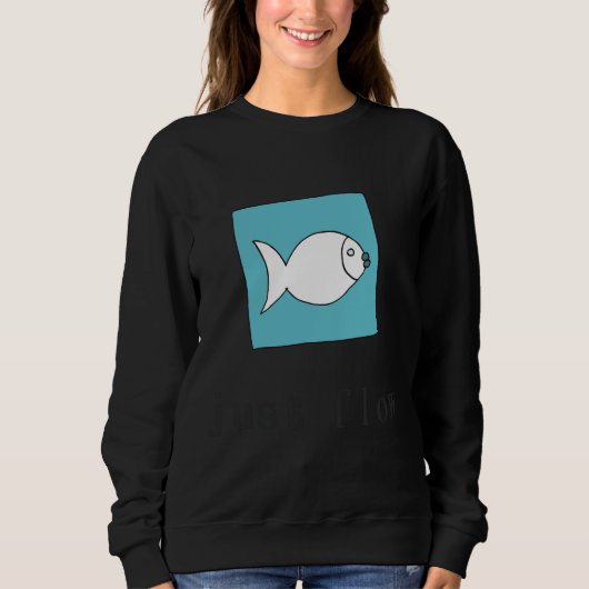 Sweatshirt Poisson juste flux (Devant)