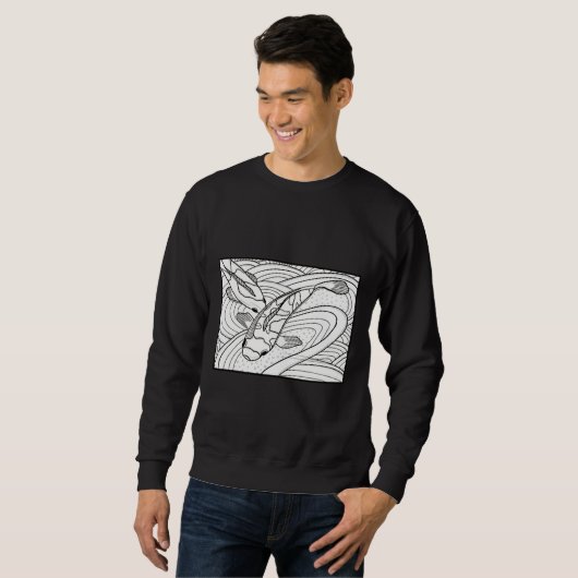 Sweatshirt Poisson Koi 324 (Devant entier)