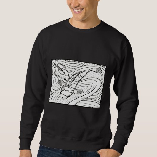 Sweatshirt Poisson Koi 324 (Devant)