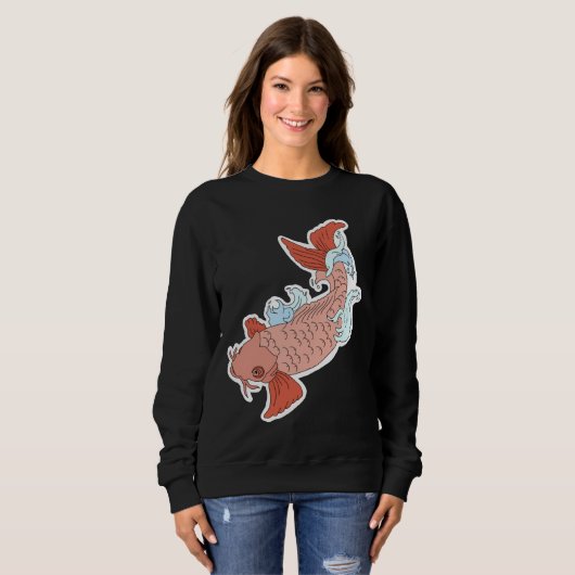 Sweatshirt Poisson Koi 329 (Devant entier)