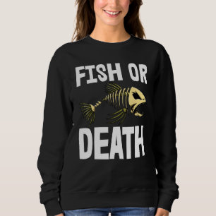 Sweatshirt Poisson Ou Mort Squelette Poisson Os Tee - shirts 