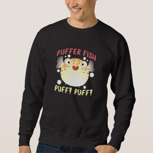 Sweatshirt Poisson Puffer Poisson Puff Poisson Fou Poisson Ga (Devant)