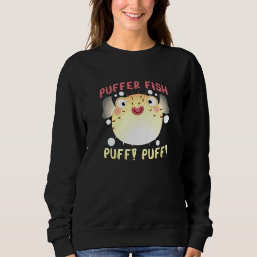 Sweatshirt Poisson Puffer Poisson Puff Poisson Fou Poisson Ga (Devant)