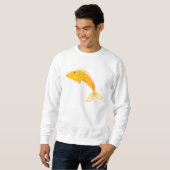 Sweatshirt Poisson rouge heureux (Devant entier)