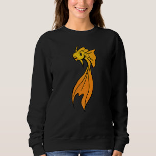 Sweatshirt Poisson rouge Poisson artistique Koi Carpe