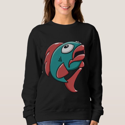 Sweatshirt Poisson sans esprit (Devant)