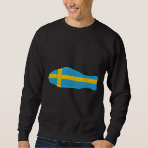 Sweatshirt Poisson suédois au drapeau suédois