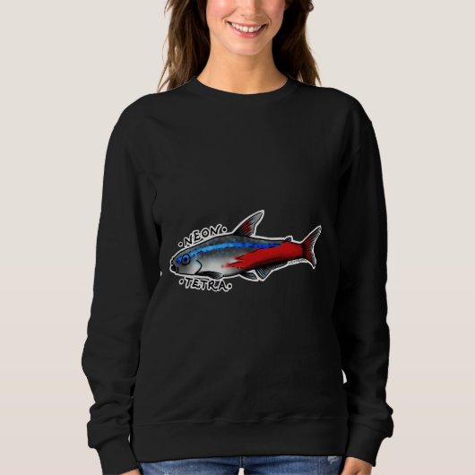 Sweatshirt Poisson Tetra néon (Devant)