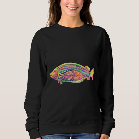 Sweatshirt Poisson Trippy (Devant)