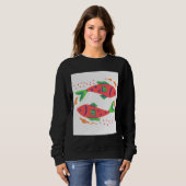 Sweatshirt Poissons colorés (Devant entier)