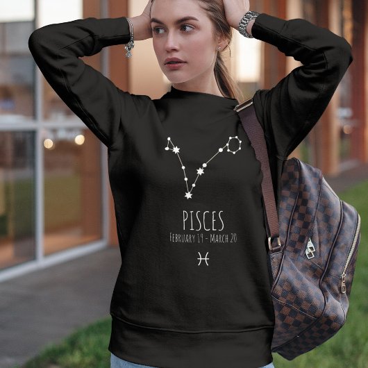 Sweatshirt Poissons | Constellation Zodiaque personnalisée