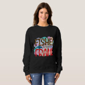 Sweatshirt Poissons Monogramme Cadre (Devant entier)