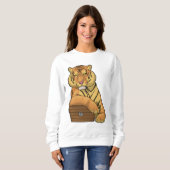 Sweatshirt Poitrine au trésor de tigre (Devant entier)