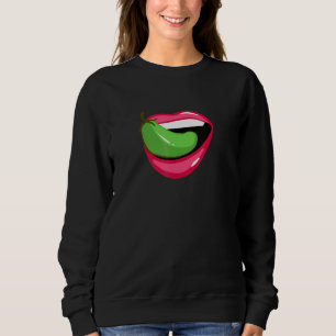 Sweatshirt Poivre De Tête De Chili Dans La Bouche Aliments Ép
