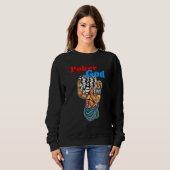 Sweatshirt Poker God poker player poker tournament online pok (Devant entier)