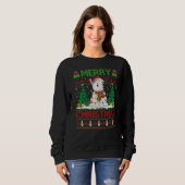 Sweatshirt Polar Bear  Xmas Tree Ugly Santa Polar Bear Christ (Devant entier)