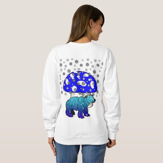 Sweatshirt Polar Beer Snow (Achterkant volledig)