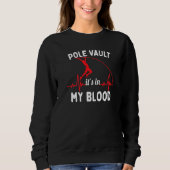 Sweatshirt Pole Caché Il Dans Mon Sang Jumper Pole Vaulting (Devant)