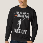 Sweatshirt Pole Vault Athlete Design pour Pole Jumper Vaultie (Devant)
