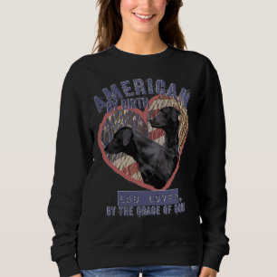Sweatshirt Police bleue de l'extracteur du Labrador patriotiq