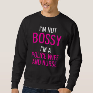 Sweatshirt Police Femme Infirmière Vie Rn Maman 32