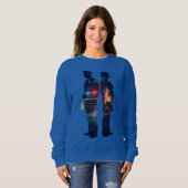 Sweatshirt Police Officer and Nurse Couple Silhouette (Devant entier)